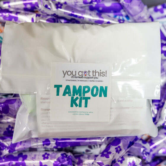 St. Louis Area Diaper Bank tampon kit